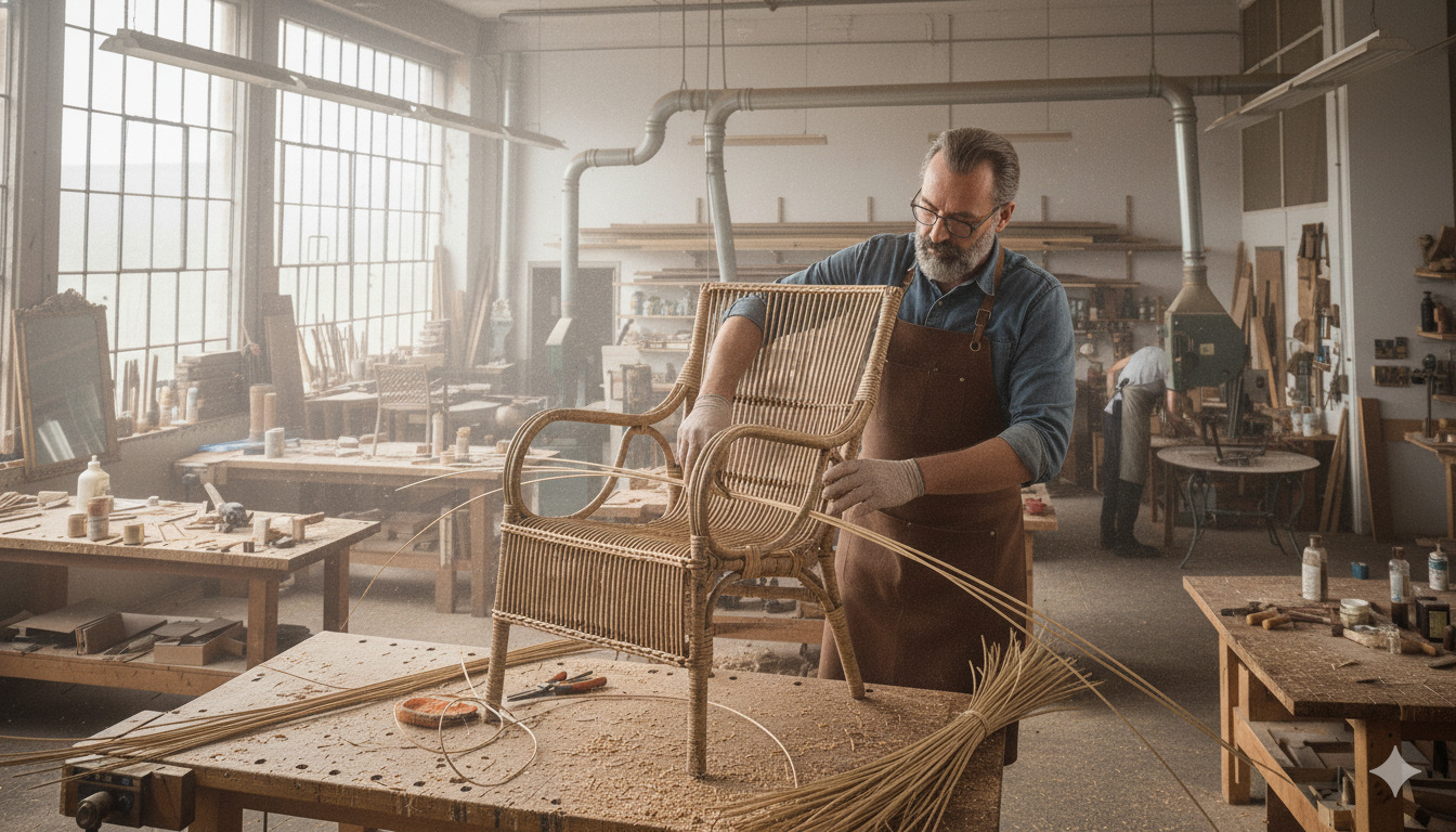 Rattan and wicker furniture restoration